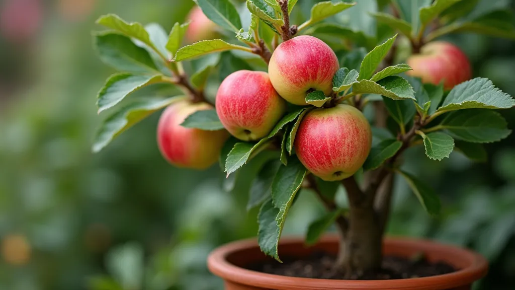 Dwarf Gala Apple Tree in Pot