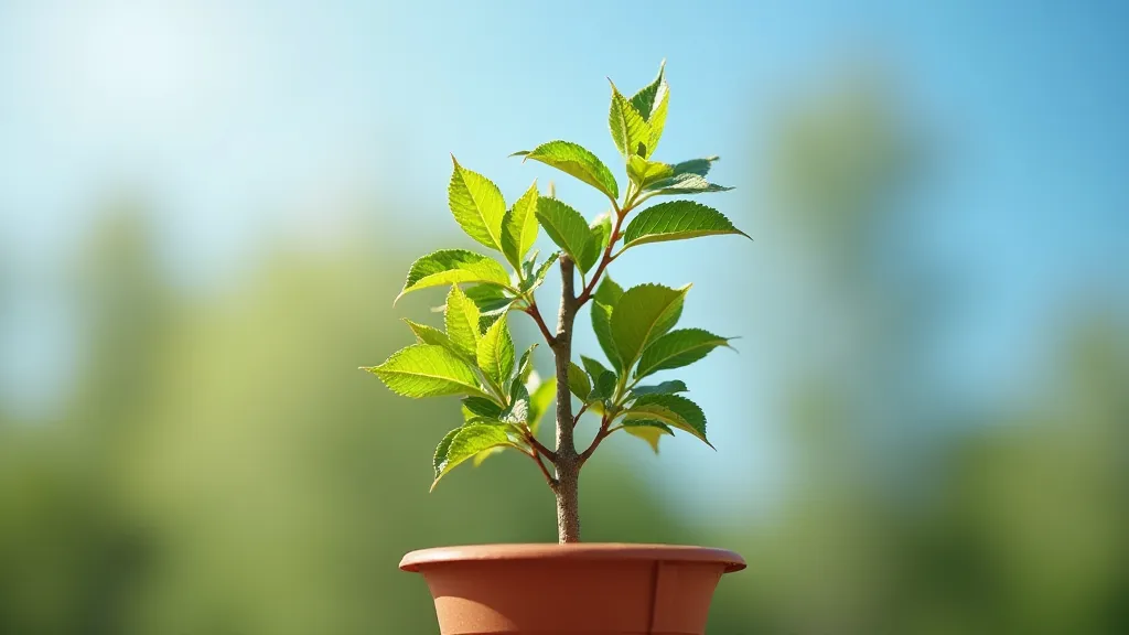 Dwarf apple tree enjoying full sunlight