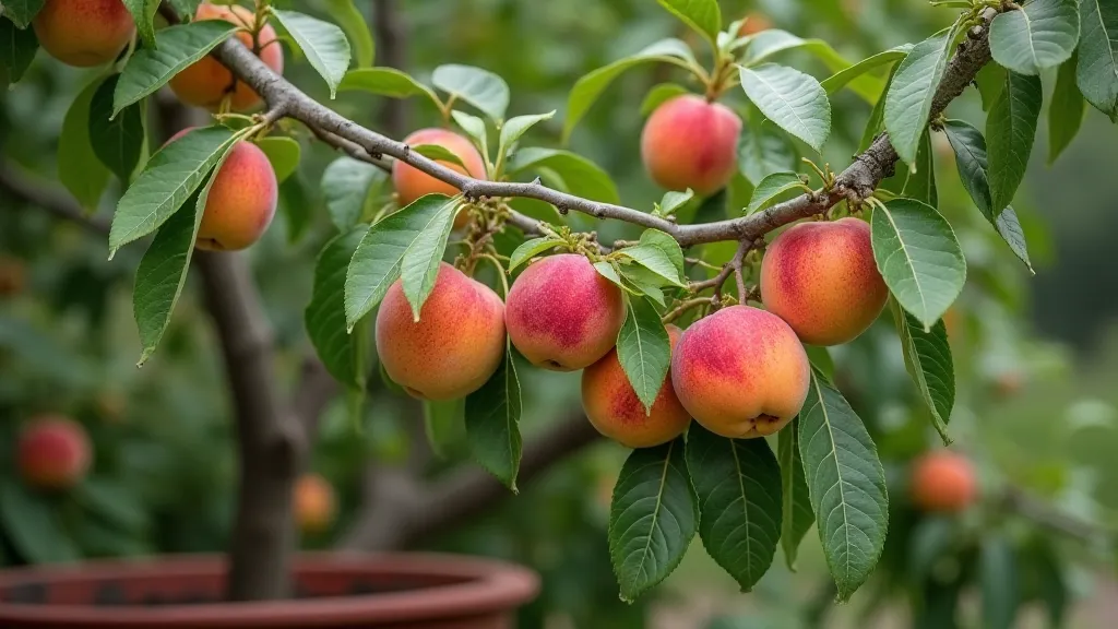 Peach Tree in Container