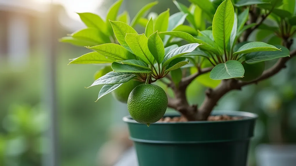 Dwarf Key Lime Tree in Container
