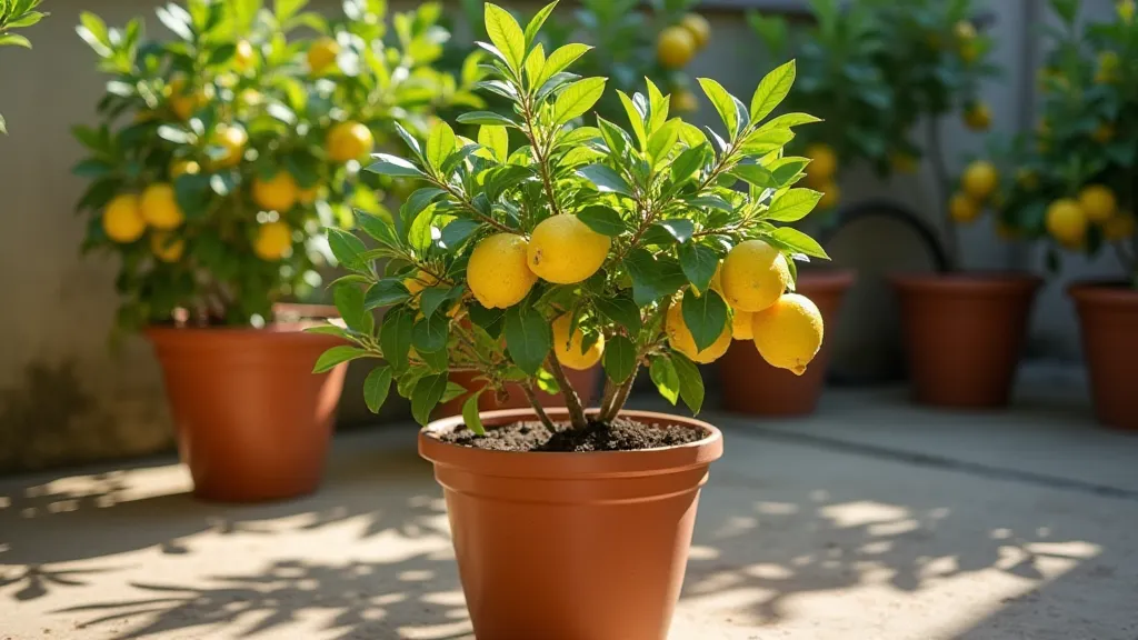 Meyer Lemon Tree in Container
