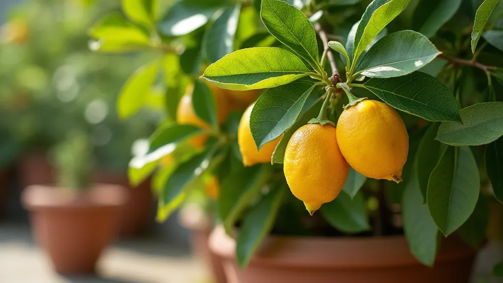 Meyer Lemon Tree in Container