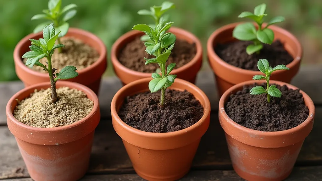 Comparing different soil mixes for dwarf fruit trees