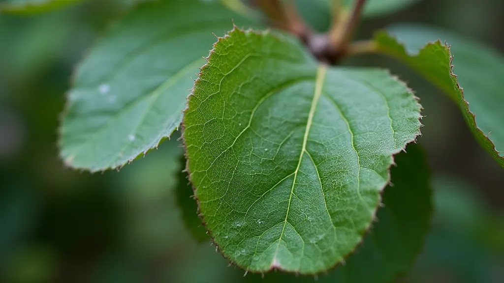 Spider mite infestation on apple tree